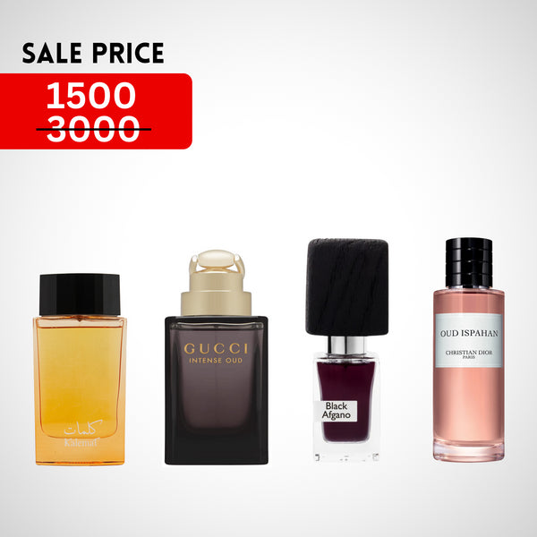 4 Exotic Oud Unisex Fragrances just @ ₹1500/- Only (Prepaid Only)