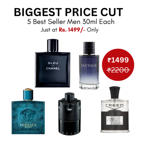 5 Best Seller Men Fragrances just @ ₹1499/- Only (30ml Each) (Limited Stock Available) PerfumeSteal.in 