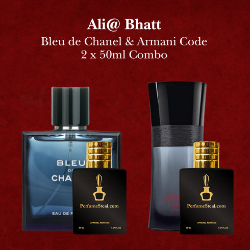 Ali@ Bhatt - Bleu de Chanel Chanel & Armani Code 50ml Combo